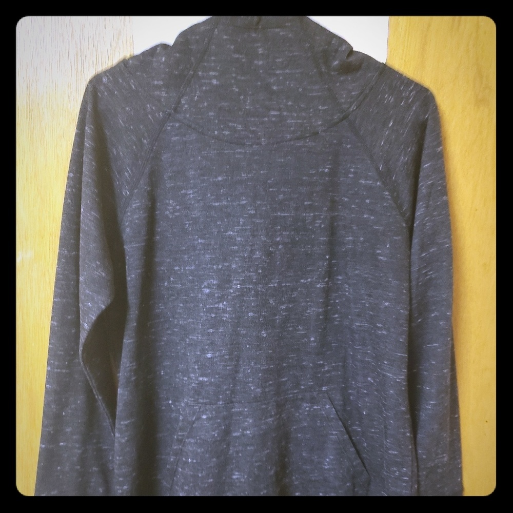 Athletic cowl neck hoodie